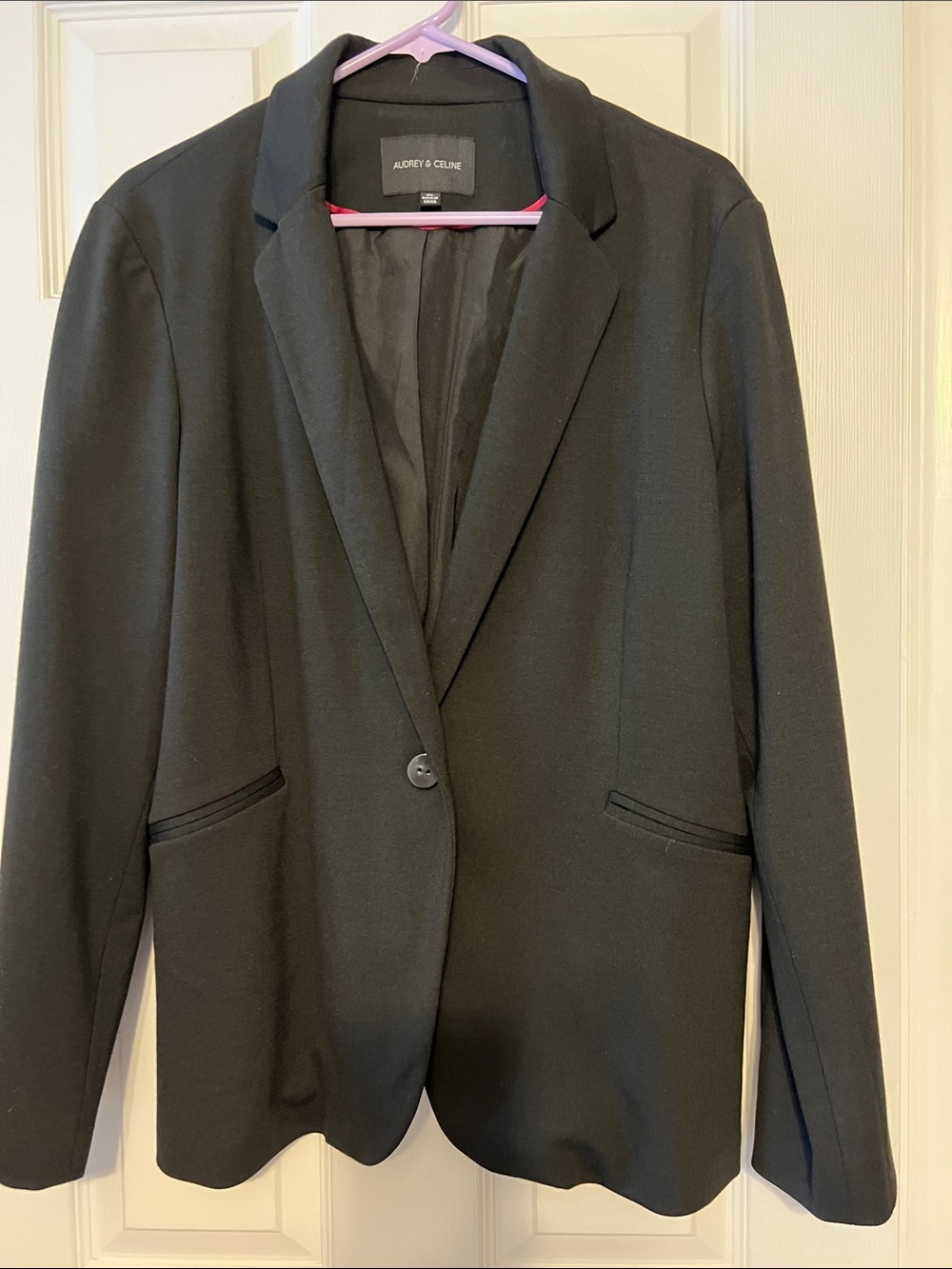 Celine Black Single-Button Tailored Blazer